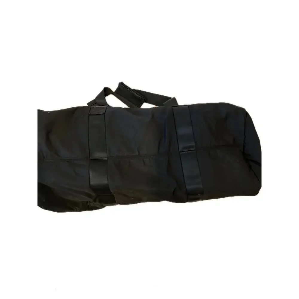 Smiley Face with Lightening Wink Black Duffel Gym Bag